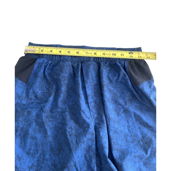 Lululemon Surge Lined Short 6" Gravel Dust Symphony Blue True Navy Sz M Gym - Picture 13 of 16